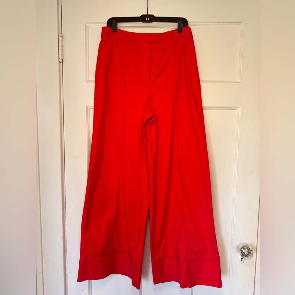 Anthropologie Poplin Wide Leg Pants